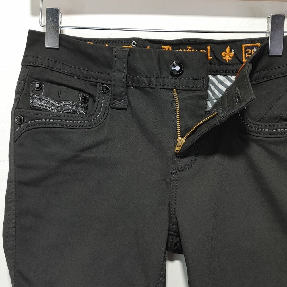 Rock Revival Beliss Mid Rise Skinny Black Excellent Condition Size 26 - Picture 7 of 12
